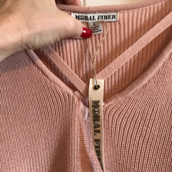 Moral Fiber Blush Sweater - Picture 3 of 6